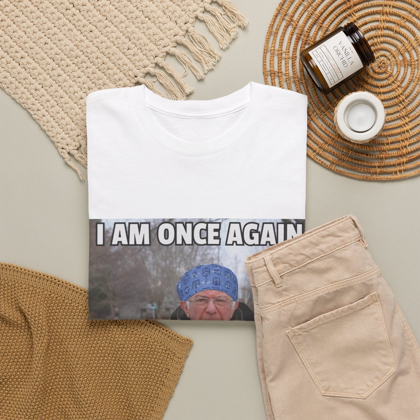 I Am Once Again Asking For A Flip Room T-Shirt | Bernie Meme Tee