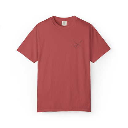 Surgical Instruments Logo T-Shirt | Minimal Pocket Graphic
