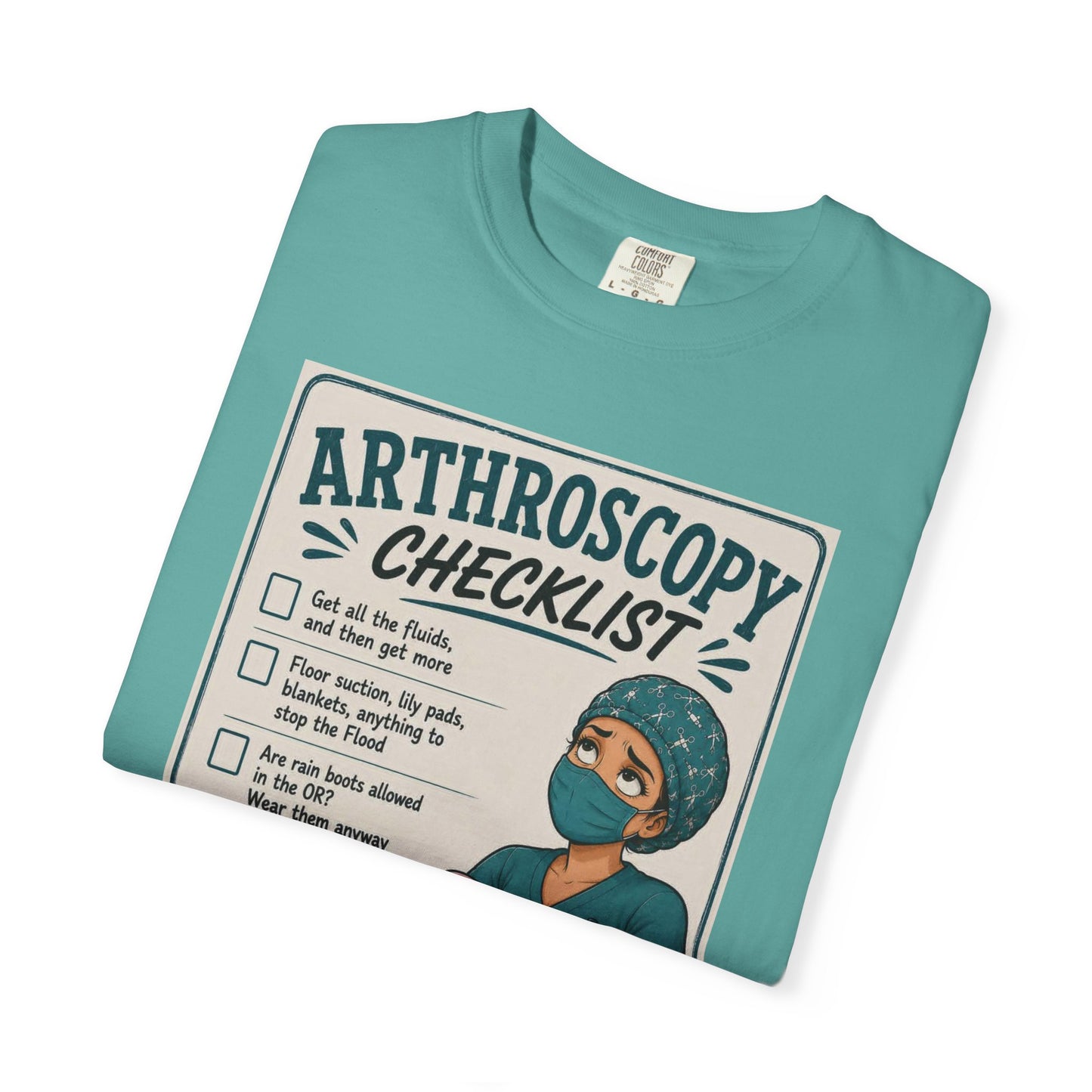 Arthroscopy Checklist Nurse T-shirt | Surgery Retro Tee