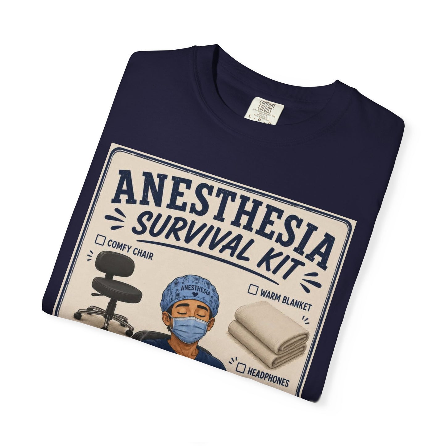 Anesthesia Survival Kit T-shirt | Nurse Anesthetist OR Student CRNA Tee
