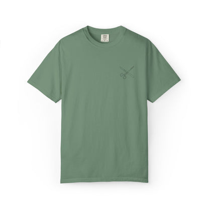 Surgical Instruments Logo T-Shirt | Minimal Pocket Graphic
